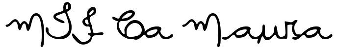 MTF Ca Maura Font Image