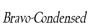 Bravo-Condensed Font Image