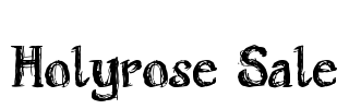 Holyrose Sale Font Image