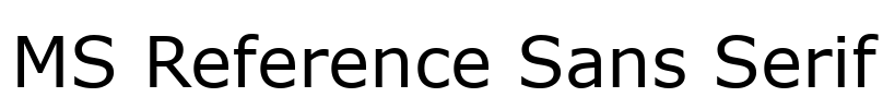 MS Reference Sans Serif