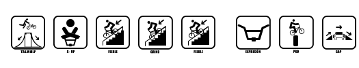ICONO BMX Font Image