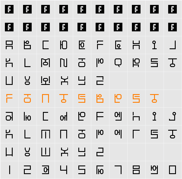 Hangeul Simplify Character Map