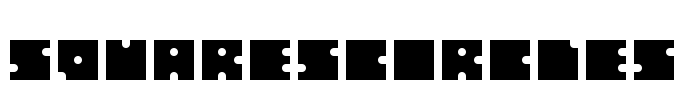 SquaresCircles Font Image