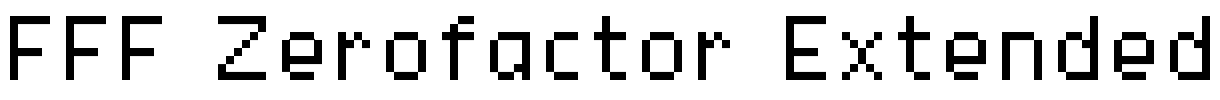 FFF Zerofactor Extended Font Image