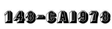 148-CAI978 Font Image