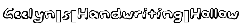 Geelyn_s_Handwriting_Hollow Font Image