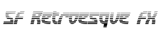 SF Retroesque FX Font Image