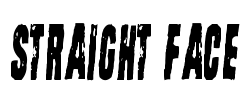 Straight Face Font Image
