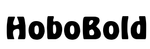 HoboBold Font Image