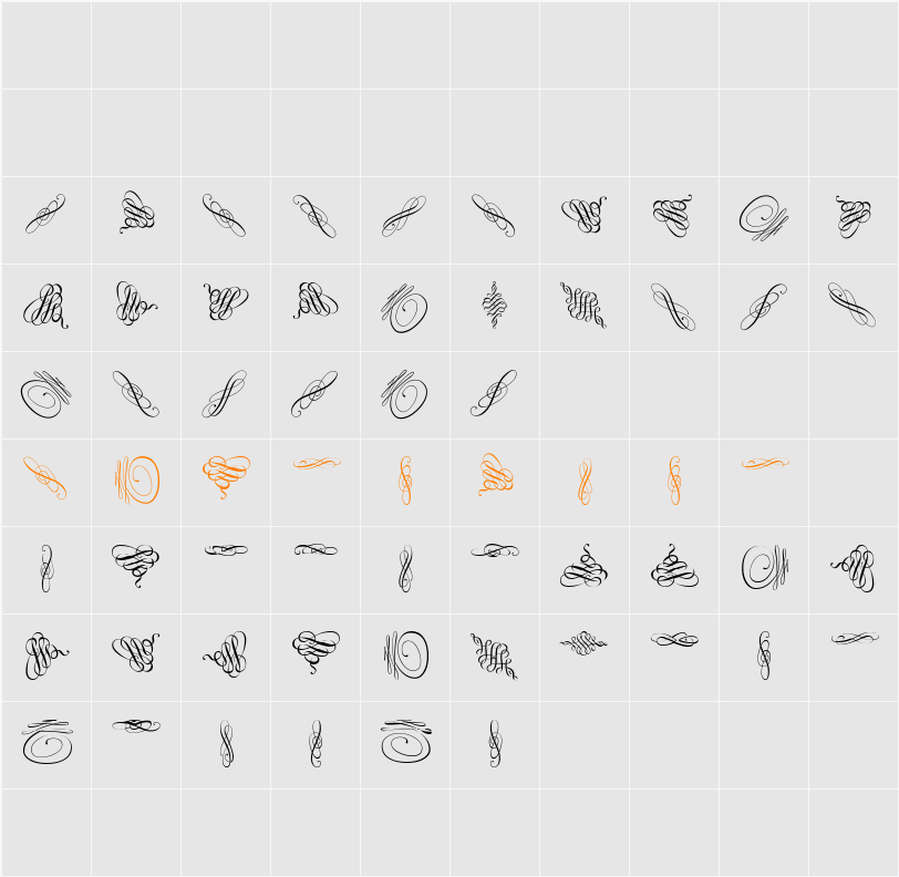 Swinging Character Map