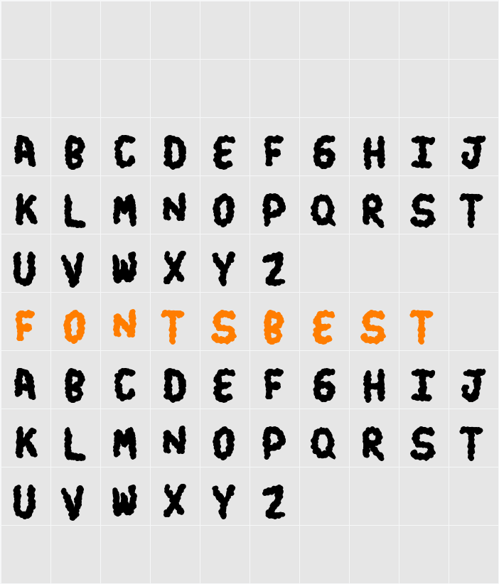 turds Character Map