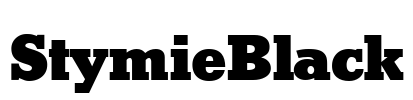 StymieBlack Font Image