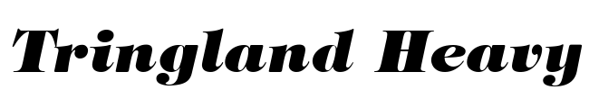 Tringland Heavy Font Image