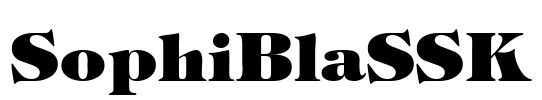 SophiBlaSSK Font Image