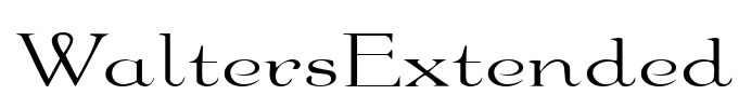 WaltersExtended Font Image