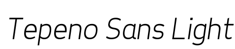 Tepeno Sans Light