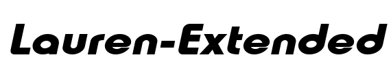 Lauren-Extended Font Image