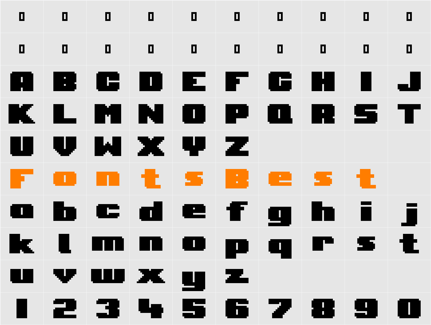 01Dominatrix Character Map