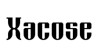 Xacose Font Image