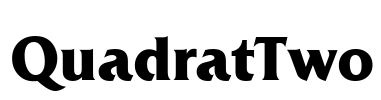 QuadratTwo Font Image