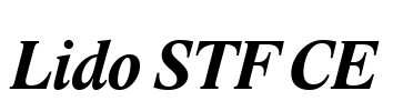 Lido STF CE Font Image