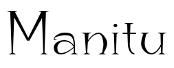Manitu Font Image