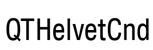 QTHelvetCnd Font Image