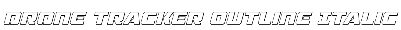 Drone Tracker Outline Italic Font Image