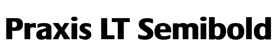 Praxis LT Semibold