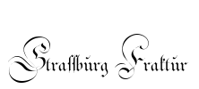 Strassburg Fraktur Font Image