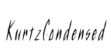 KurtzCondensed Font Image