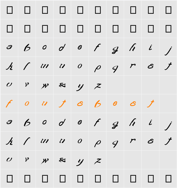 transient2 Character Map