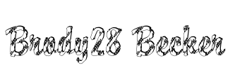 Brody28 Becker Font Image