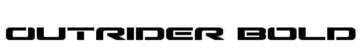 Outrider Bold Font Image