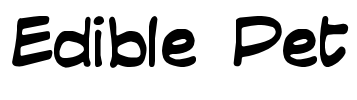 Edible Pet Font Image
