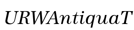 URWAntiquaT Font Image