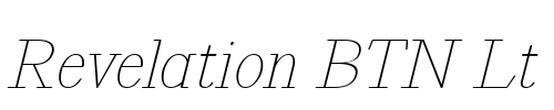 Revelation BTN Lt Font Image