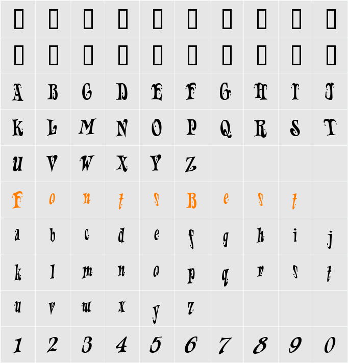 LHF Jesters Cap Character Map