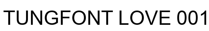 tungfont love 001