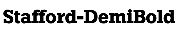 Stafford-DemiBold Font Image