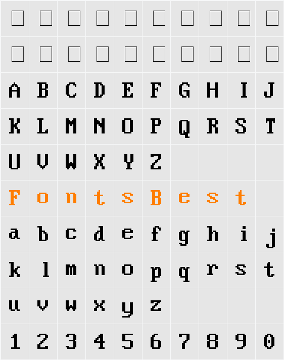 VideoTerminalScreen Character Map