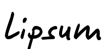 Lipsum Font Image