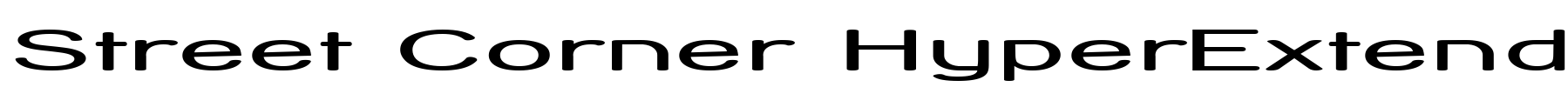 Street Corner HyperExtend Font Image