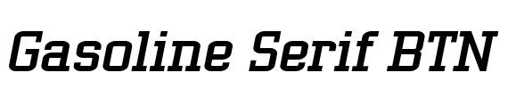 Gasoline Serif BTN Font Image