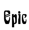 Epic Font Image