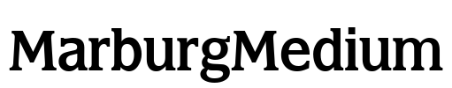 MarburgMedium Font Image