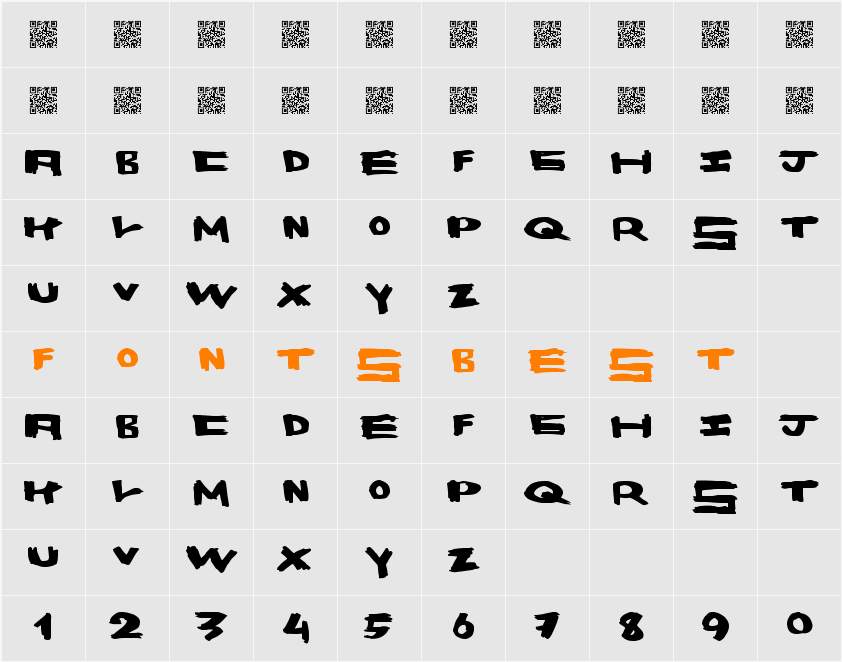 SpaceBang Character Map