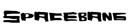 SpaceBang Font Image