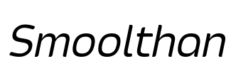Smoolthan Font Image