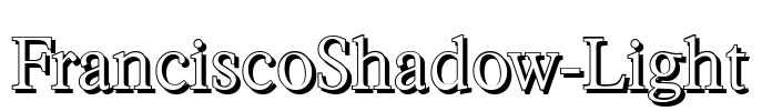 FranciscoShadow-Light Font Image